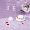 154Pcs 11 Colors Baking Paint Handmade Lampwork Bead Caps LAMP-DC0001-29-4