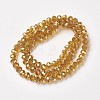 Electroplate Transparent Glass Beads Strands EGLA-A034-T4mm-T06-2