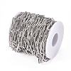 304 Stainless Steel Paperclip Chains CHS-L022-02C-4
