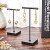 Aluminum Alloy Earring Display Stand Sets EDIS-WH0005-06A-7