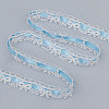 Milk Fiber Bowknot Embroidery Ribbon OCOR-WH0078-508C-1