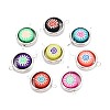 Polymer Clay Beads with CCB Plastic Frame Connector Charms CLAY-T022-35M-03-1