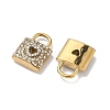 304 Stainless Steel Micro Pave Clear Cubic Zirconia Pendants STAS-K295-48B-G-2