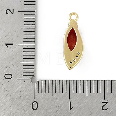 Brass Micro Pave Cubic Zirconia Pendants KK-B114-06G-01-1