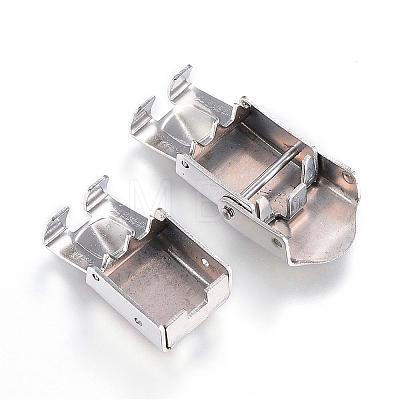 201 Stainless Steel Watch Band Clasps STAS-D159-06-1