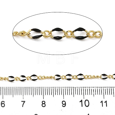 Brass Enamel Figaro Chains CHC-L053-09G-01-1