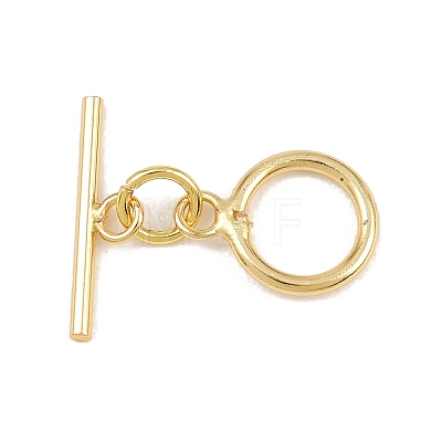 Ring Brass Toggle Clasps KK-G548-38G-1