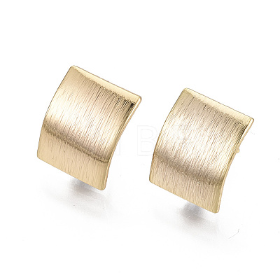 Brass Stud Earring Findings X-KK-N233-018-NF-1