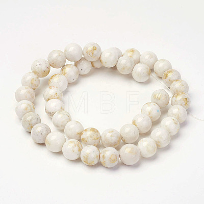 Natural Mashan Jade Beads Strands X-G-P232-01-F-4mm-1