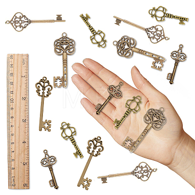 Skeleton Key Charm DIY Jewelry Making Kit for Crafts Gifts DIY-SC0017-41-1