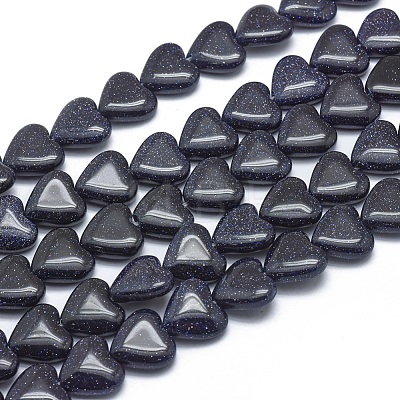 Synthetic Blue Goldstone Beads Strands G-G793-15A-02-1