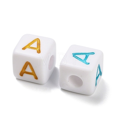 Opaque Acrylic Beads X-OACR-I022-01A-1
