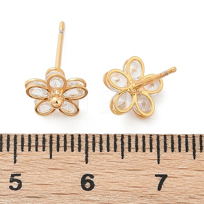 Brass Earring Studs X-KK-S348-421-1