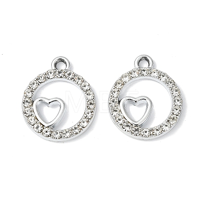 Alloy Crystal Rhinestone Pendants ALRI-T012-01B-P-1