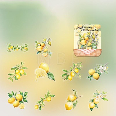 10PCS PET Self-Adhesive Fruit Stickers PW-WG3D8B8-04-1