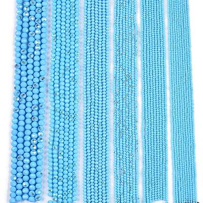 Electroplate Opaque Solid Color Glass Beads Strands LS-EGLA-A044-P3mm-L08-1