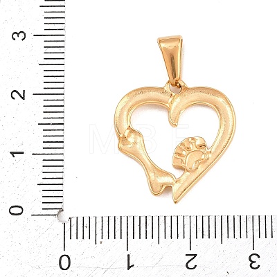 304 Stainless Steel Pendants STAS-H265-01B-G-1