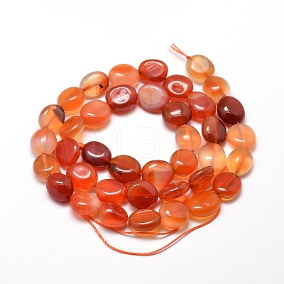 Dyed Natural Carnelian Nuggets Beads Strands G-J336-19-1