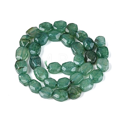 Dyed & Heated Natural Agate Beads Strands G-N359-15A-03-1