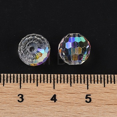 Transparent Electroplate Glass Beads EGLA-N002-31-G10-1