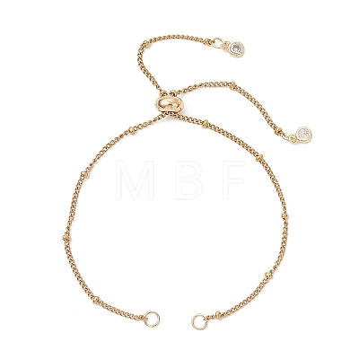 304 Stainless Steel Satellite Chain Slider Bracelet Making AJEW-JB01554-02-1