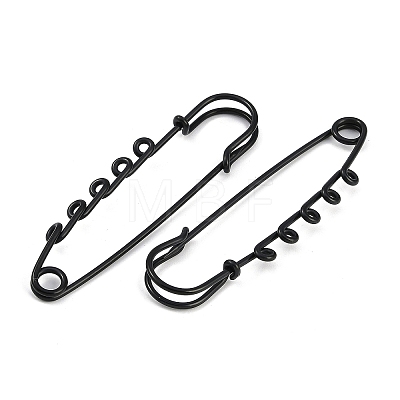 Ion Plating(IP) 304 Stainless Steel Safety Pins Brooch Findings STAS-K252-05C-EB-1