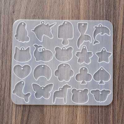 Animal Earrings Pendants DIY Silicone Mold DIY-Q033-04B-1