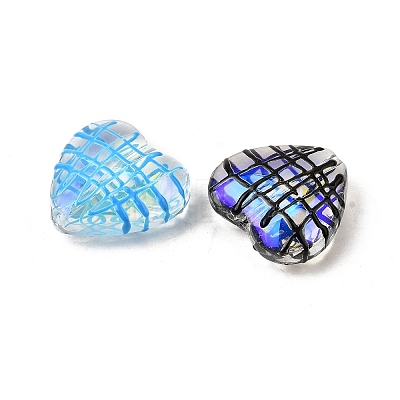 Transparent Glass Enamel Beads GLAA-S388-01-1