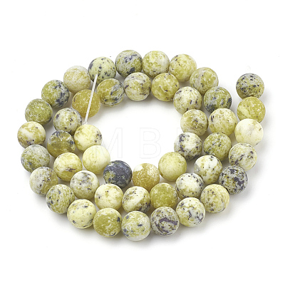 Natural Yellow Turquoise(Jasper) Beads Strands G-T106-299-1