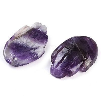 Natural Amethyst Pendants G-K359-03G-1