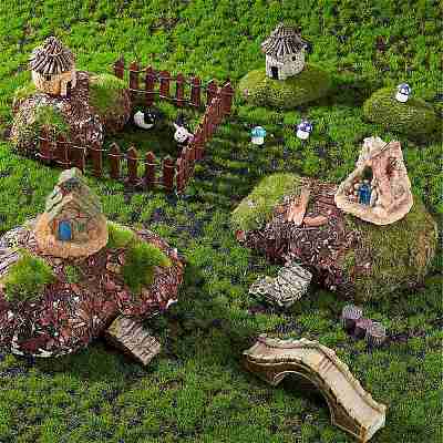 Gorgecraft Succulent Micro Landscape Dollhouse Ornaments DJEW-GF0001-55-1