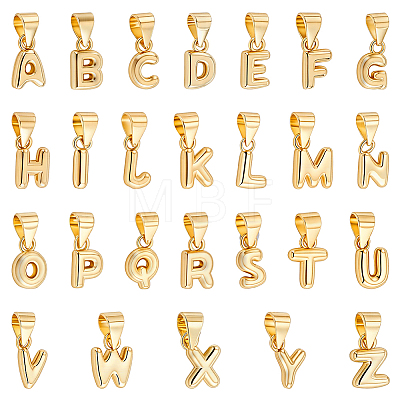 26Pcs 26 Styles Brass Charms KK-GA0002-56-1