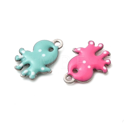 304 Stainless Steel Enamel Charms STAS-Q363-14H-P-1