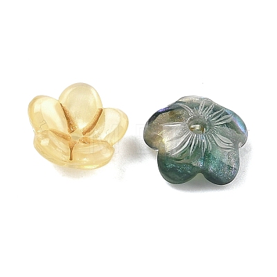 Acrylic Enamel Bead Cap MACR-K001-01-1