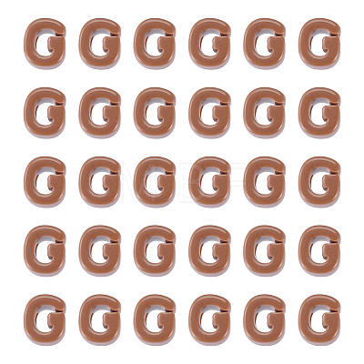Opaque Acrylic European Beads OACR-TAC0019-006G-1