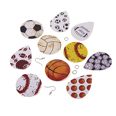 DIY Sport Style Earring Making Kit DIY-TA0006-46-1