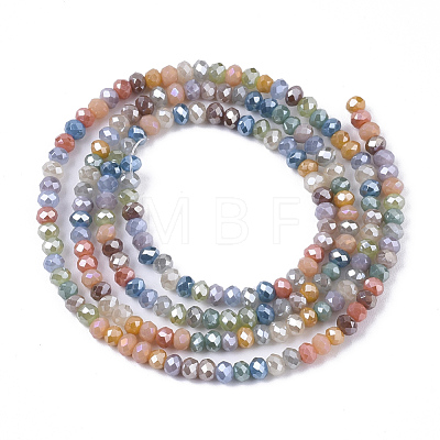 Electroplate Glass Beads Strands EGLA-S192-001A-A02-1