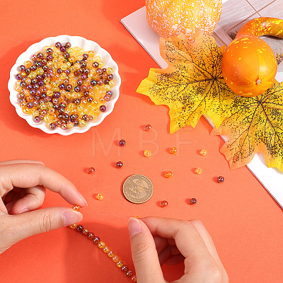 Thanksgiving Day Themed Transparent Acrylic Beads MACR-SP0001-32A-1