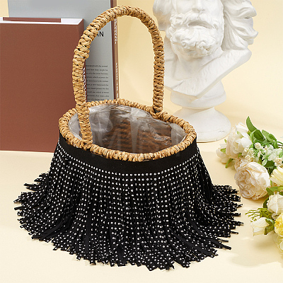 4.8Yards Velvet Tassel Fringe Trimming SRIB-GF0001-75A-1