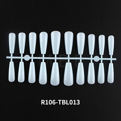 Solid Color Plastic Seamless Toe False Nail MRMJ-R106-TBL013-1