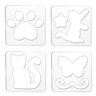 Acrylic Earring Handwork Template TOOL-WH0152-016-1