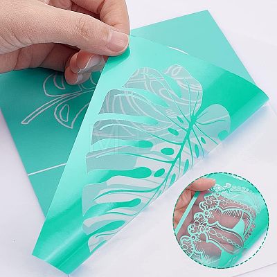 Self-Adhesive Silk Screen Printing Stencil DIY-WH0173-011-1