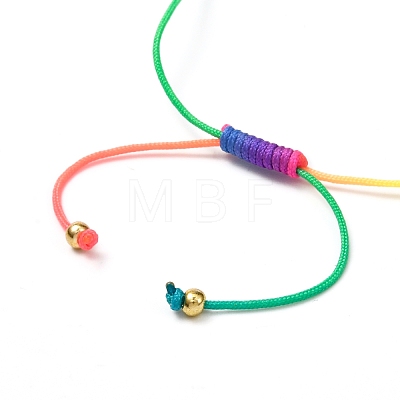 Adjustable Cord Bracelet for Teen Girl Women BJEW-JB06880-1