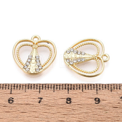 Alloy Rhinestone Pendants FIND-N008-29KCG-1