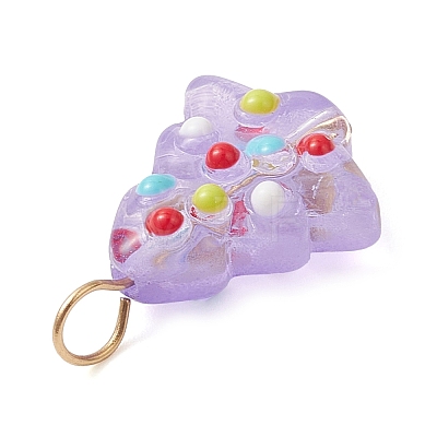Handmade Bumpy Glass Enamel Pendants PALLOY-JF04469-01-1
