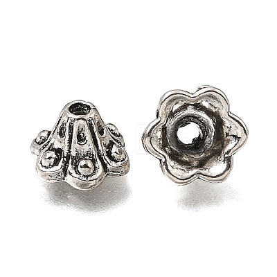 Tibetan Style Alloy Bead Caps FIND-Z128-08AS-02-1