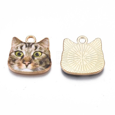 Printed Alloy Pendants PALLOY-N168-002F-1