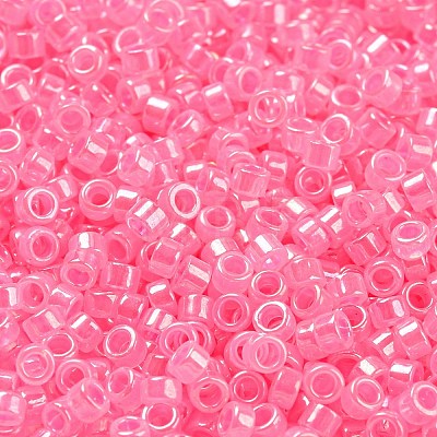 Electroplate Transparent Glass Seed Beads SEED-S042-16A-04-1