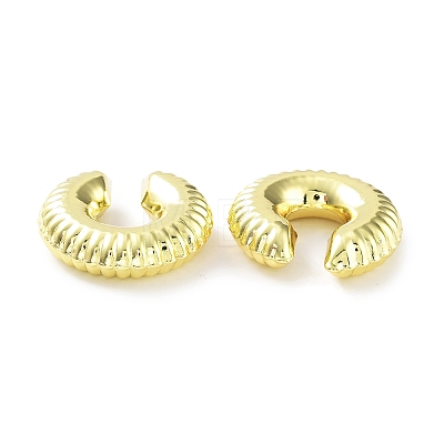 Brass Ring Cuff Earrings EJEW-D088-20G-1