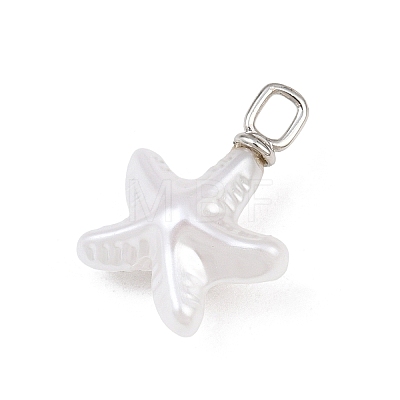 Brass & ABS Plastic Pearl Pendants PL-CBAEB37-01A-P-1